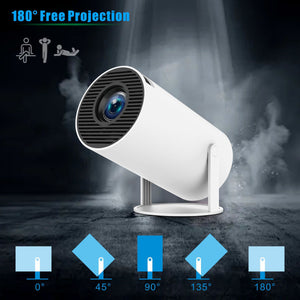 Mini Projector | Portable | 180° Adjustable | Full HD Home Theater Entertainment