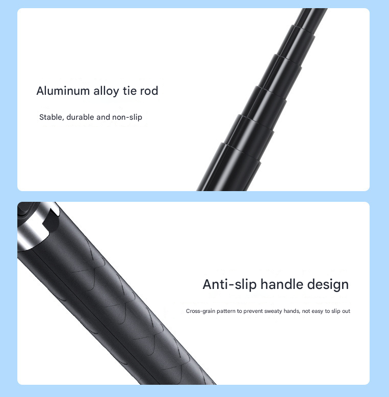 Bluetooth Selfie Stick | Double Light 3-in-1 | Tripod & Remote Control | Adjustable for Smartphones