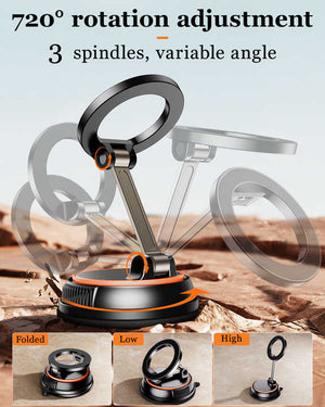 360° Rotating Magnetic Phone Holder | Strong Suction | Stable Universal Mount Design