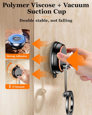 360° Rotating Magnetic Phone Holder | Strong Suction | Stable Universal Mount Design