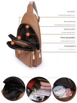 Green Stylish PU Leather Crossbody Sling Bag | Compact & Multi-Functional | Trendy & Practical