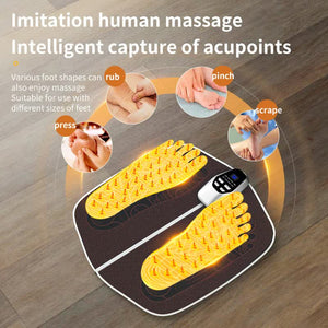 Electric Foot Massager Mat with Remote Control | 32-Speed | 8 Modes | LED Display