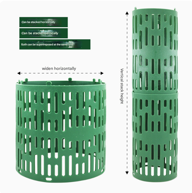 Tree Guard Protector Roll Set 6PC | Durable Plastic Garden Barrier | Grey