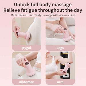 White Portable Electric Body Sculpting Massager | Slimming & Relaxation Tool | USB Rechargeable