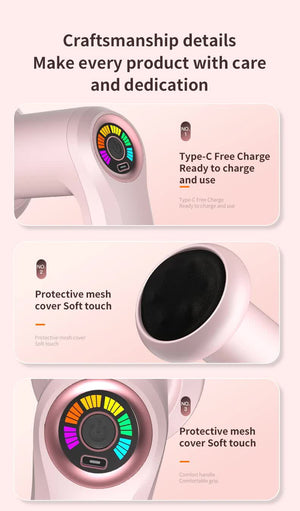 White Portable Electric Body Sculpting Massager | Slimming & Relaxation Tool | USB Rechargeable