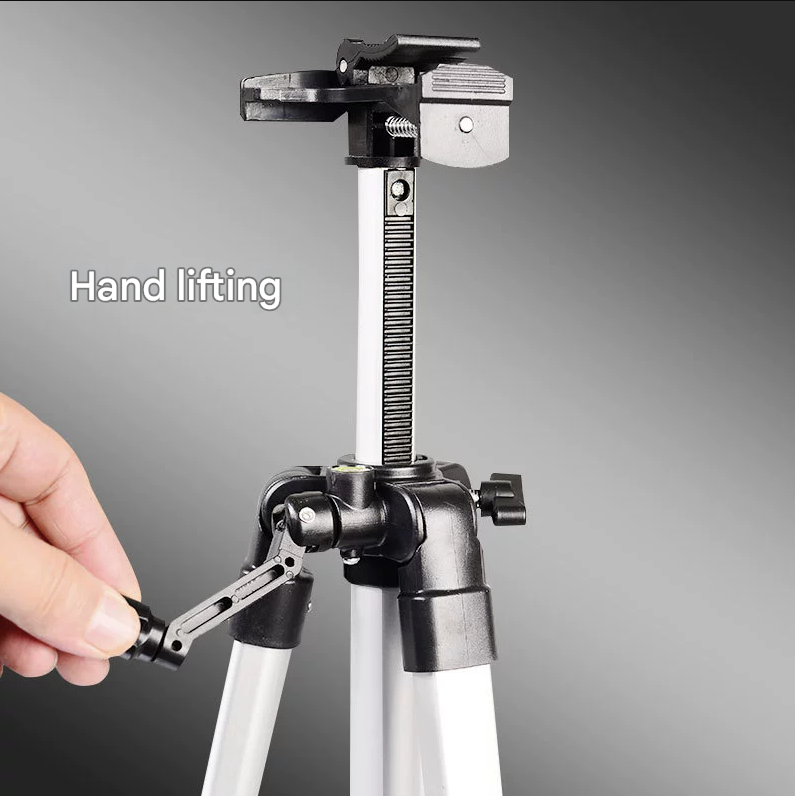 Silver Lightweight Adjustable Aluminum Camera Tripod | Carry Bag | Professional Photography Stand