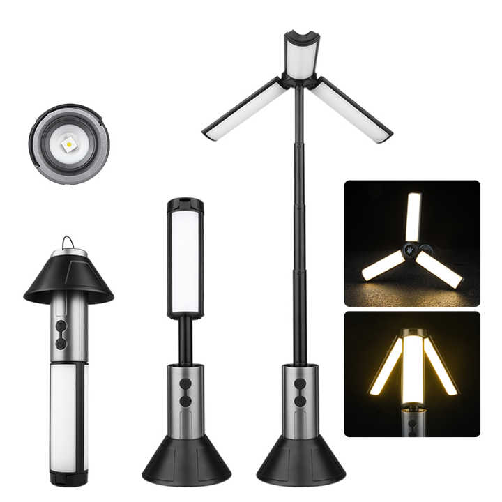Multifunctional Telescopic Camping Lantern | Portable LED Light with Adjustable Height & USB-C Charging (Up to 51.8cm)