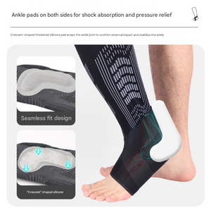 L | White | Compression Sports Calf Sleeves | Silicone Shock Absorption | Protective Leg Support for Running and Training