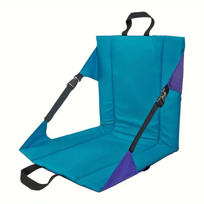 Portable Outdoor Camping Chair | Blue | Folding Design with Adjustable Straps