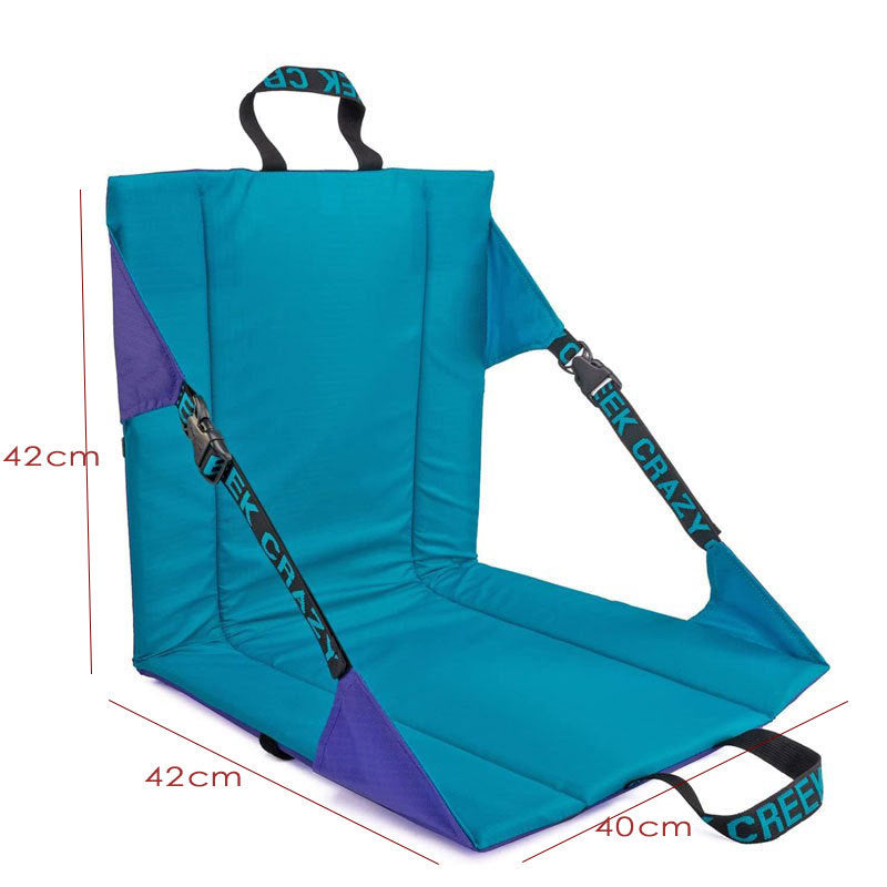 Portable Outdoor Camping Chair | Grey | Folding Design with Adjustable Straps