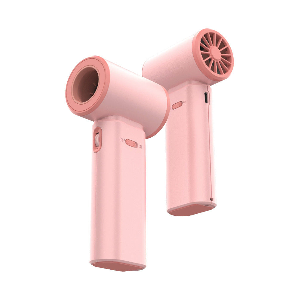 Pink Portable 2-in-1 Mini Handheld Fan and Hair Dryer | Compact & Versatile