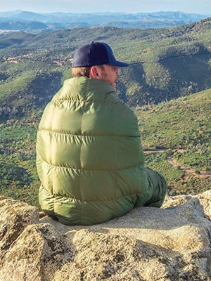 Compact Lightweight Quilted Blanket | Military Green | Soft, Warm & Portable for Outdoor Adventures