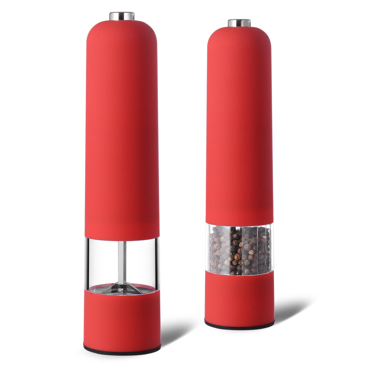 Electric Salt & Pepper Grinder | Red | Modern Compact Design for Effortless Seasoning