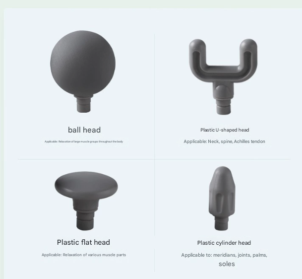 Handheld Massage Gun | White | Compact | Adjustable Speed | Muscle Relief