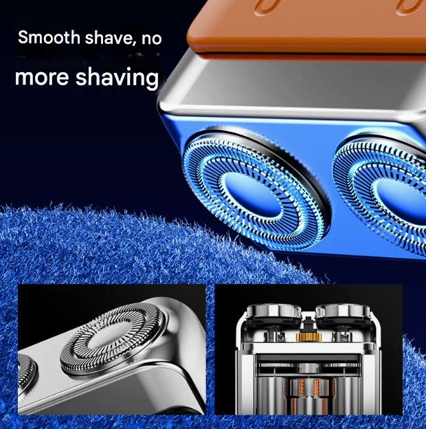 White Electric Shaver | Compact & Portable | USB Rechargeable with Digital Display | Ergonomic Design