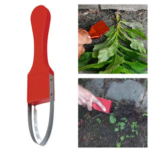 Garden Hand Weeder Tool Set 2PC | Fork Tips for Efficient Weeding | Ergonomic Handle | Red
