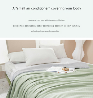 Beige Cotton Summer Quilt | Breathable | Lightweight Cooling Blanket for Hot Nights