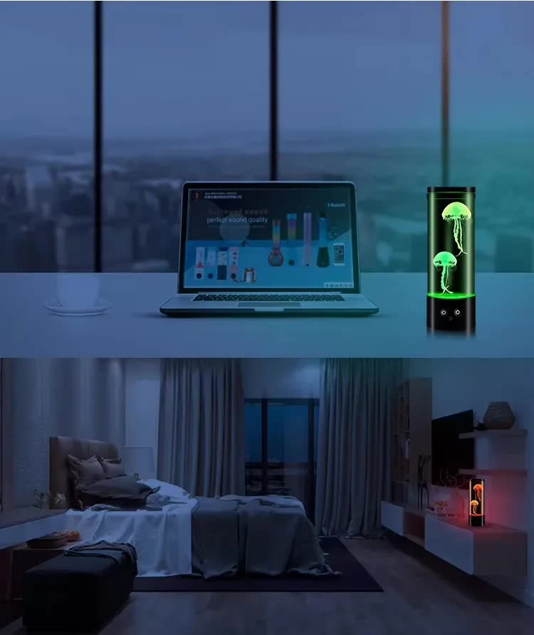 LED Jellyfish Night Light | Creative Lamp for Bedrooms & Kids' Rooms