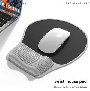 Orange Ergonomic Silicone Mouse Wrist Rest Pad | Durable Hand Support for Keyboard & Mouse Use