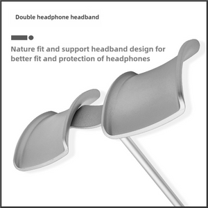 Silver | Dual Headphone Stand | Creative Double Hook | Aluminum Alloy Display Holder