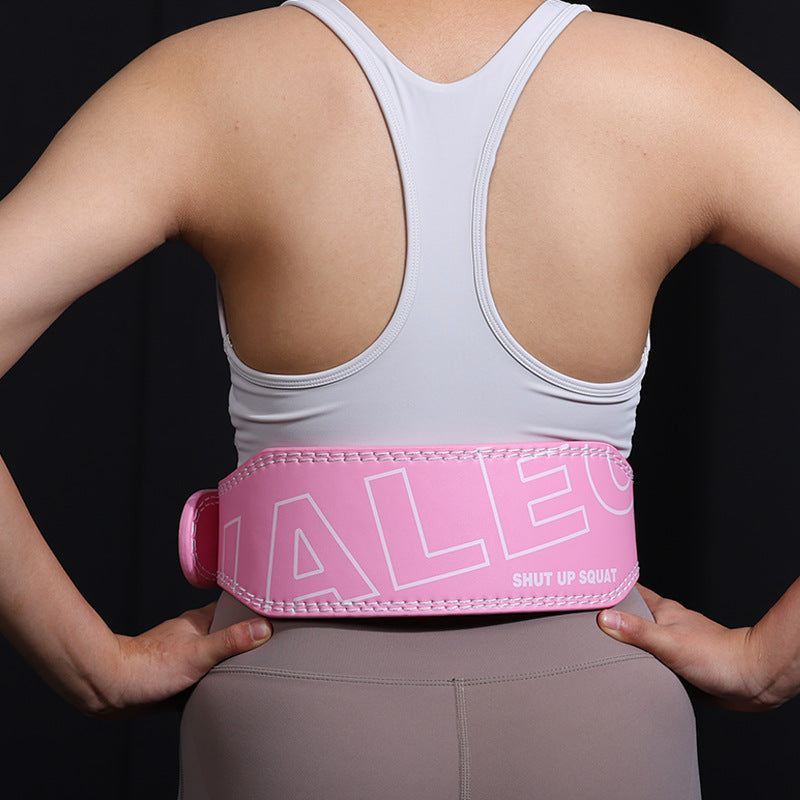 Pink Weightlifting Belt | Size M | Professional Design | Sponge Padding for Squats & Deadlifts | Unisex Fitness Gear