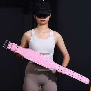 Pink Weightlifting Belt | Size M | Professional Design | Sponge Padding for Squats & Deadlifts | Unisex Fitness Gear