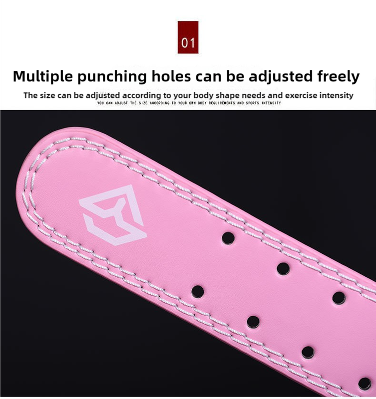 Pink Weightlifting Belt | Size M | Professional Design | Sponge Padding for Squats & Deadlifts | Unisex Fitness Gear