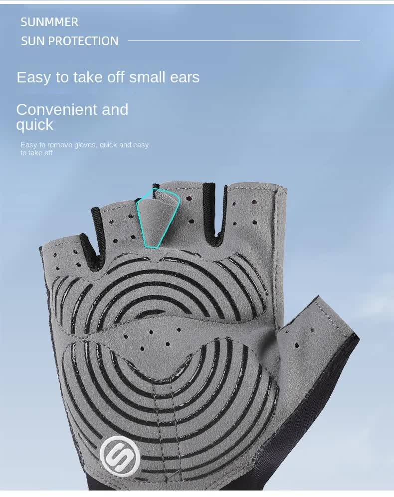 Size M Bright Green Breathable Half-Finger Cycling Gloves | Anti-Slip | Shockproof | Durable | for Men & Women