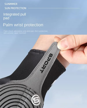 Size L Bright Green Breathable Half-Finger Cycling Gloves | Anti-Slip | Shockproof | Durable | for Men & Women