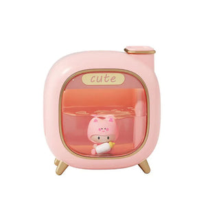 Pink USB Desktop Dual Mist Cute Humidifier | Essential Oil Diffuser | 500ml Capacity | Quiet Aromatherapy for Bedroom & Office