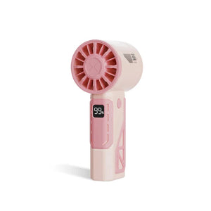 Pink 100-Speed Mecha Handheld Fan | USB Rechargeable High-Speed | Mini Fan | Powerful & Silent | Lightweight 150g | 6-8 Hour Battery Life