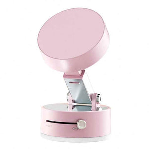 Magnetic Phone Mount | Pink | 360° Rotating Stand with PC Mirror Sticker for Car & Home