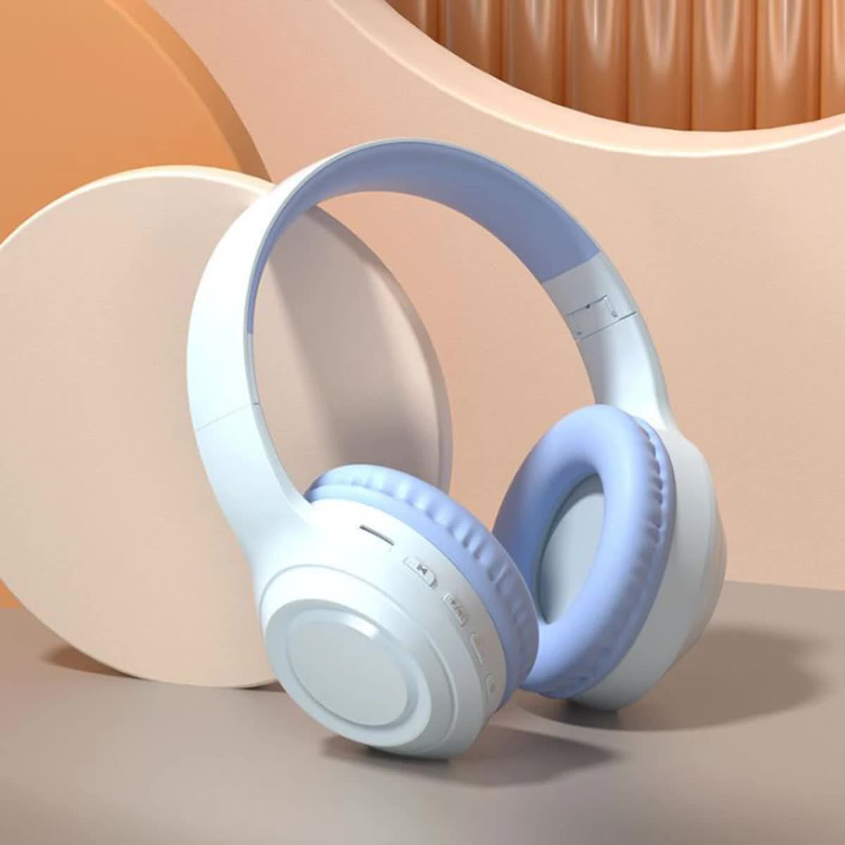 Blue Wireless Headphones | 400mAh | 16H Playtime | SD Card & Aux Support
