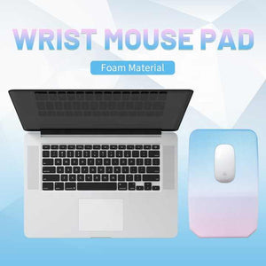 Gradual Black Ergonomic PU Anti-Slip Mouse Pad with Wrist Support | Rectangular Gradient Desk Mat | Great for Gaming & Office Use
