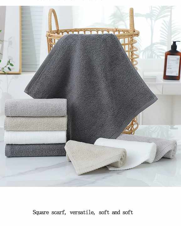 Cotton Towel Set | 6-Piece | Soft & Absorbent | Bath Towels for Adults | White