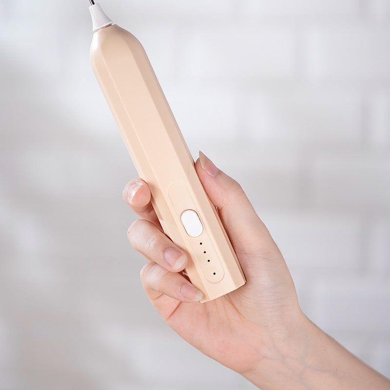 Black Electric Milk Frother Handheld | USB Rechargeable Milk Foamer with 2 Whisks | Perfect for Coffee, Lattes & Cappuccinos