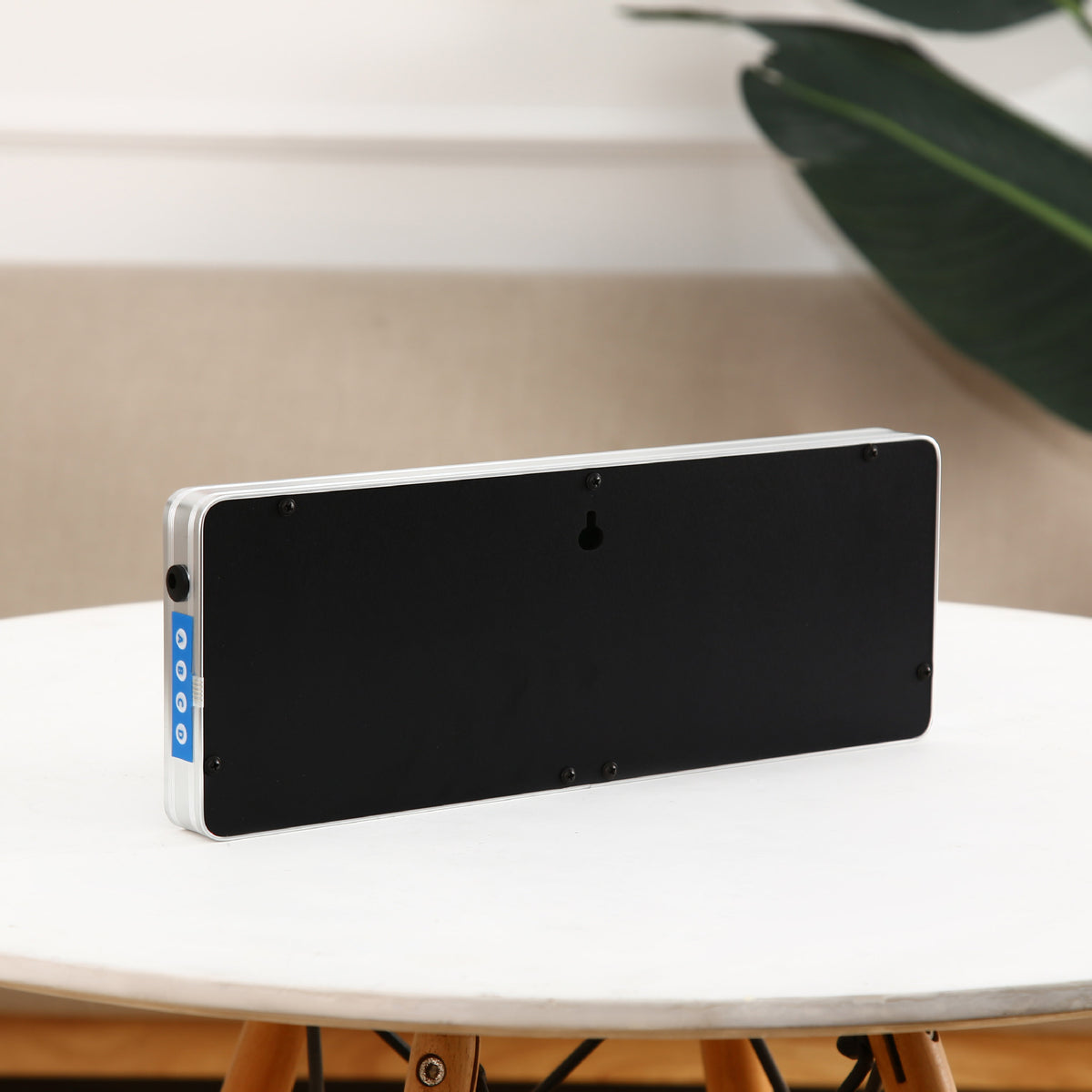 LED Digital Wall Clock | 10-Inch | Perpetual Calendar | Temperature Display | Elegant Design