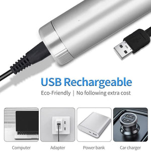 4-in-1 Electric Nose & Ear Hair Trimmer Set | USB Rechargeable Grooming Kit