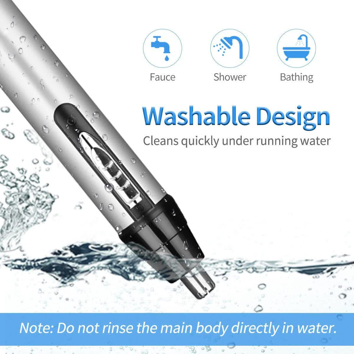 4-in-1 Electric Nose & Ear Hair Trimmer Set | USB Rechargeable Grooming Kit