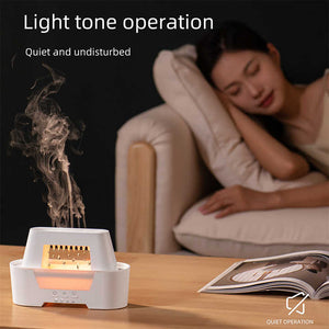 Ultrasonic Aroma Diffuser | 300ml | Black | Cracked Light Design | Cool Mist Humidifier