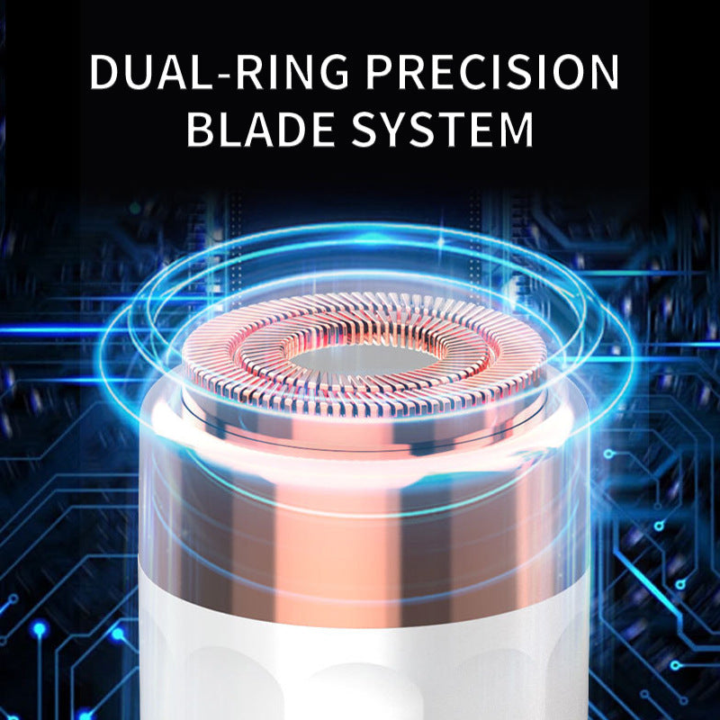 Mini Electric Shaver & Hair Removal Device | 2-in-1 | Compact Design | For Women | White