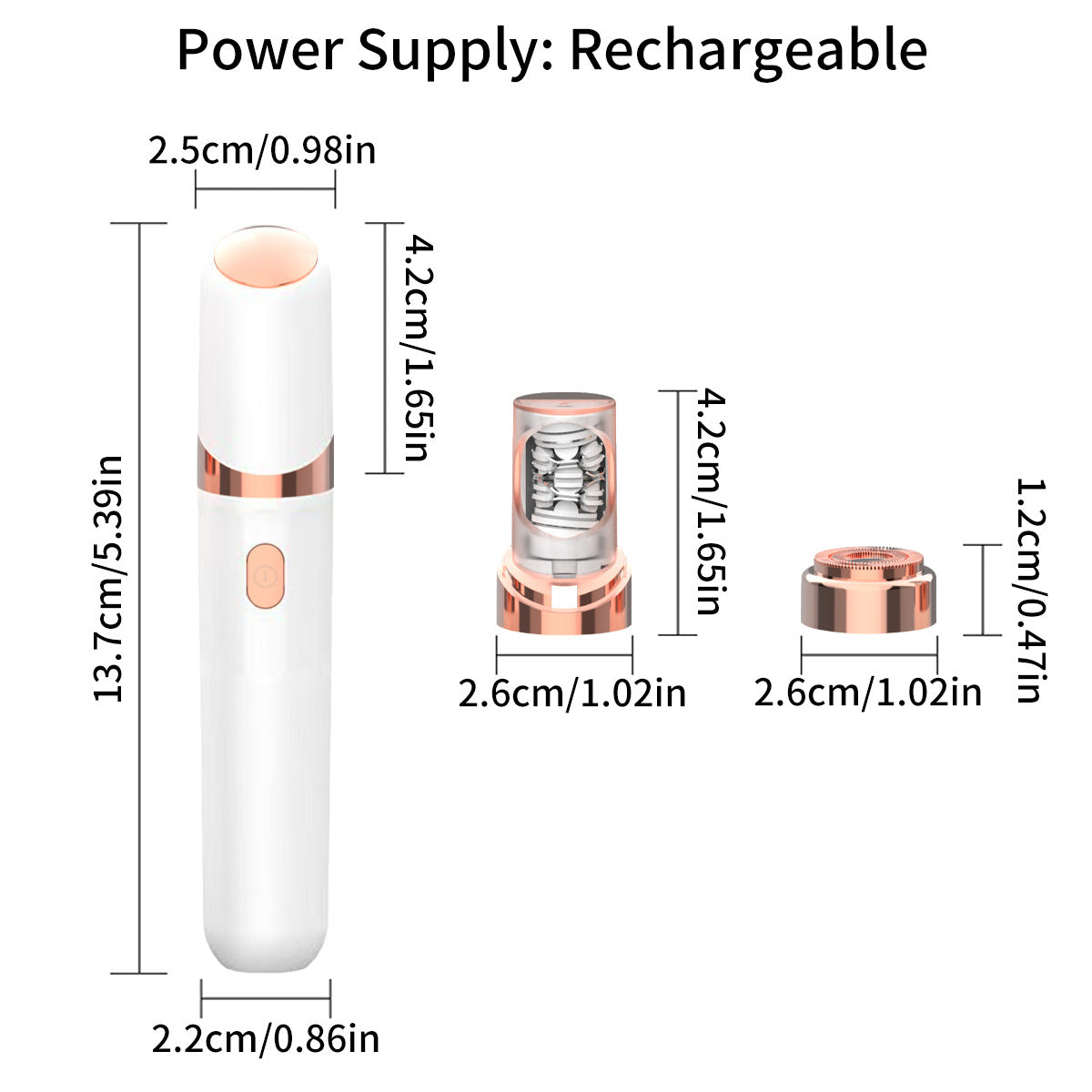 Mini Electric Shaver & Hair Removal Device | 2-in-1 | Compact Design | For Women | Pink