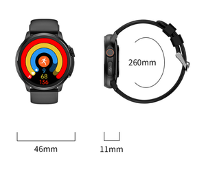 Blue Round Smartwatch | 1.3" Touch Screen | Heart Rate & Fitness Tracking | Sleek Design