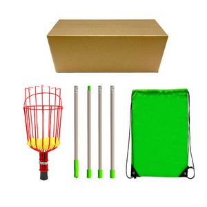 Fruit Picker with Telescopic Pole | 1.6m | Stainless Steel | High Reach Tree Harvester