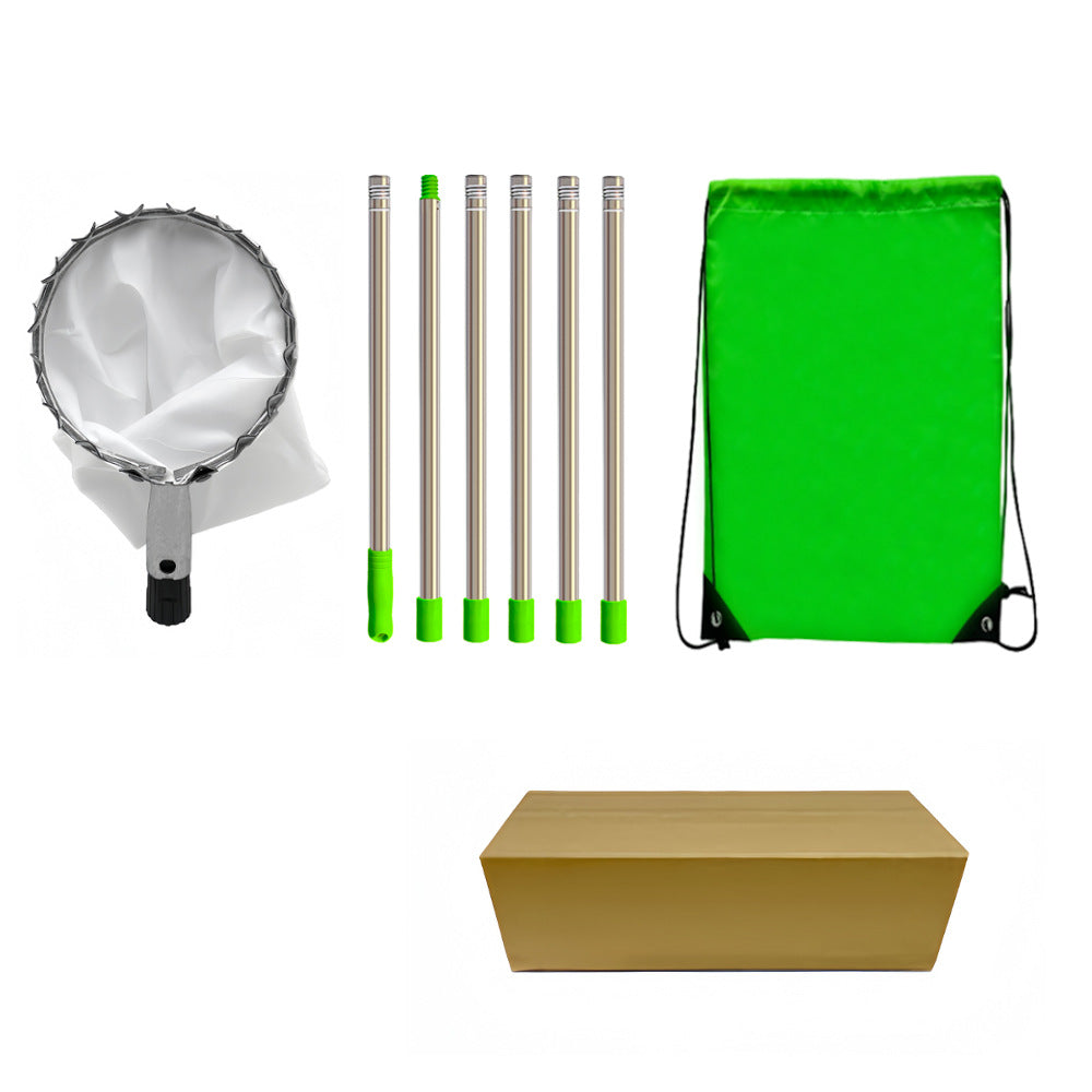 Telescopic Fruit Picker | 2.4m | Collection Bag | Apple Peach Persimmon Harvester