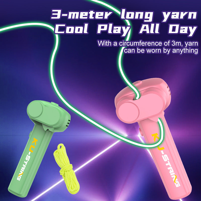 Pink 3-Meter Glow-in-the-Dark Rope Launcher Toy | Fun Stress Relief | All Ages