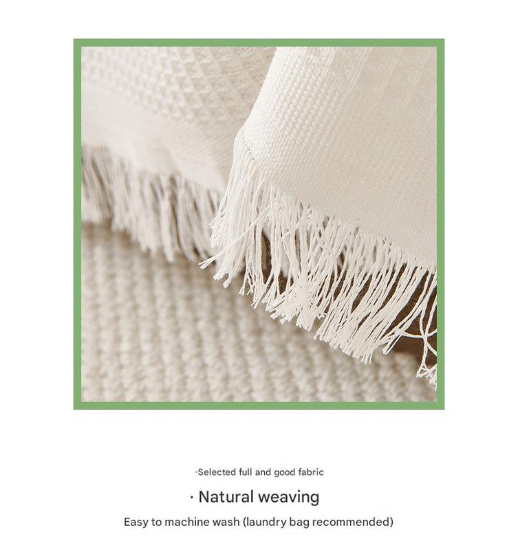 180x340cm Light Brown Premium Polyester Sofa Throw Blanket | Multi-Seasonal Use | Sofa Protector