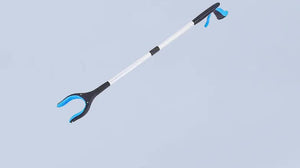 Blue Foldable Grabber Tool with Silicone Non-Slip Claws | Ideal for Litter Picking & Household Cleaning | Outdoor Use