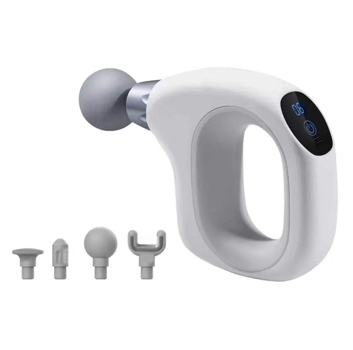 Mini Handheld Fascia Gun | White | 12-Speed | Quiet Portable Massager | ABS + TRP Material