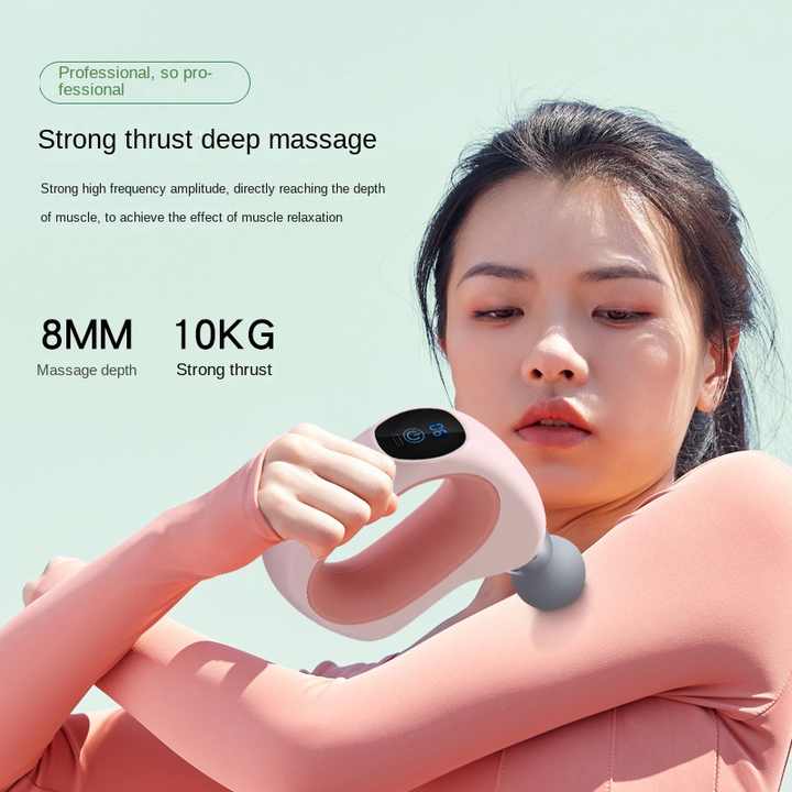 Mini Handheld Fascia Gun | White | 12-Speed | Quiet Portable Massager | ABS + TRP Material